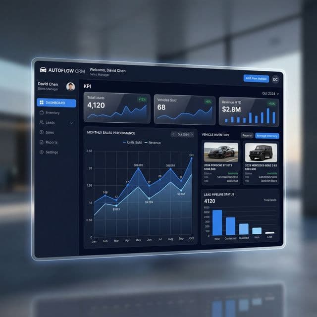 Auterio CRM Dashboard